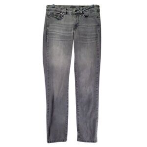 J. Jill Jeans Womens 4R Gray Boyfriend Straight Leg Ankle Stretch Denim